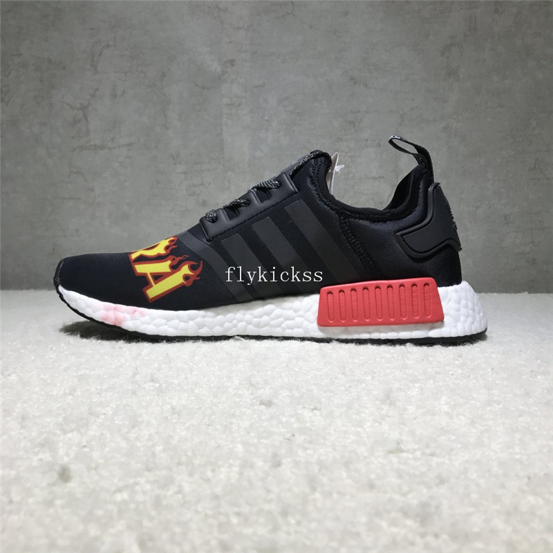 Thrasher X Adidas NMD Black Real Boost